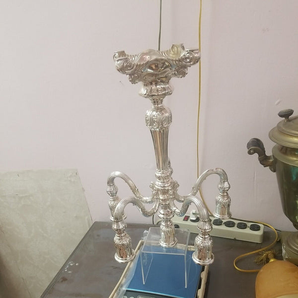 Silver Candleabra Six Candle