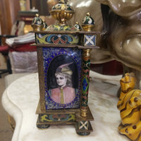 Antique 19th Century Cloisonne Mantel Clock Signed French Working  condition