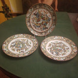 Set of 3 Antique Chinese Porcelain 200 Years old Butterfly plates