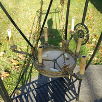 Antique French Bronze Chandelier