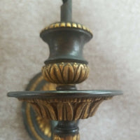 Antique Bronze Sconces E F Caldwell  Pair Gilt