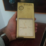 A Rare Gold Bar Seiko Clock