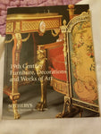 Sotheby's New York Auction catalog 19th century furniture, decorations, and art - Diamonds Sapphires Rubies Emeralds