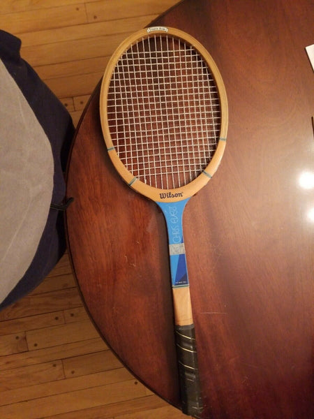 Wilson Chris Evert Wood tennis racket - Diamonds Sapphires Rubies Emeralds