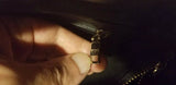 Used Womens BCBG Paris Black HandBag - Diamonds Sapphires Rubies Emeralds