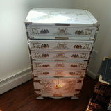 White Lacquer Antique Chinese Commode