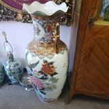 Large Chinese Porcelain 36" tall x 12" at top x 15" at middle