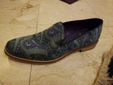 Robert Graham Limited Edition Paisley Men's Shoes Size 9 D New with Box - Diamonds Sapphires Rubies Emeralds