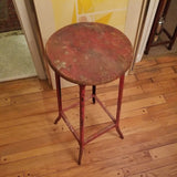 Mid Century Modern Original Paint Decorated Tall Metal Artist Stool #92258