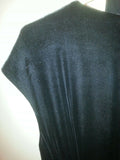 Ladies black velvet Magaschoni Collection cocktail dress with rhinestones size 6