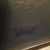 Mid century Modern Vintage Signed Abstract painting