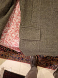 Fay Men's Tweed Wool Blend Jacket With Elbow Patches Made In Italy Size 42