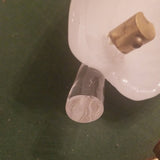 Pair of Mid Century Modern Vintage Italian Crystal Art Glass Sconces