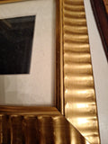 Pair Of Vintage Gilt Gold Leaf Picture Frames  13.5" X 11.5" #9708