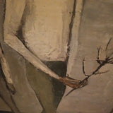 Mid Century Modern Museum Quality Painting 2 Acrobats