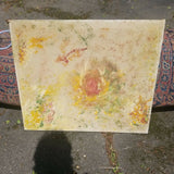 Mid Century Modern Abstract Expressionist Painting Signed