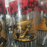 Mid century Modern Barware Cocktail Shaker with Glasses