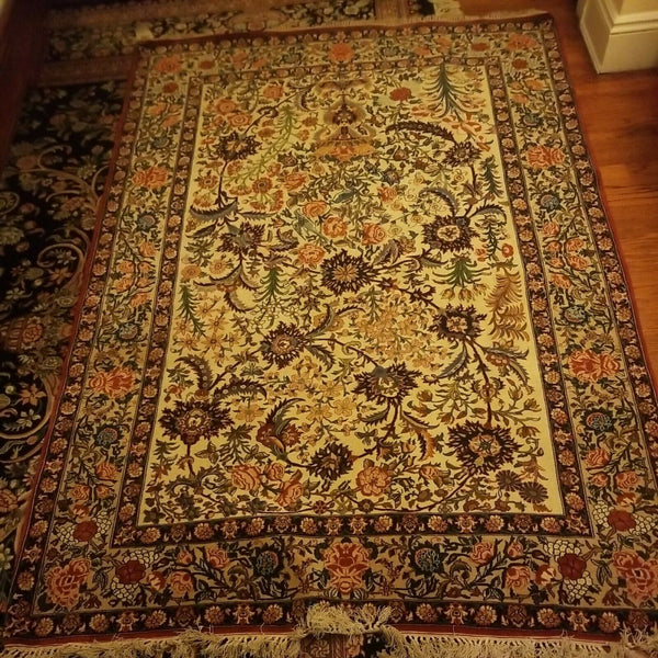 Antique Oriental Rug 4-11x 7-1