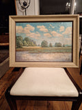 Antique Russian Signed Painting Impressionist Clouds