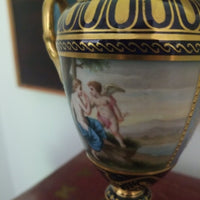 Antique Royal Vienna Porcelain Gold Urn Nude