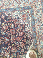 1970's All Wool Hand Knotted Oriental Rug 3' X 5' Very Fine Knots