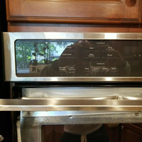 GE Profile 30"  Double Wall Oven Model #:PT9550SFSS FOR PARTS SHATTERED!!!