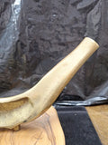 Brass Jewish Shofar  9.5" X 8" Meiselman Italy Wood Base