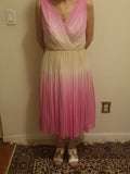 pink chiffon dress