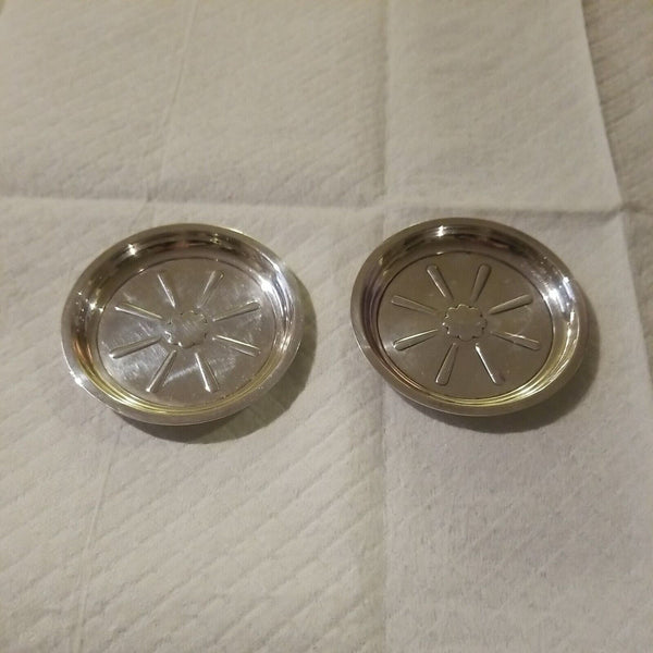 Pair Of Sterling Silver Tiffany Small Plates