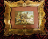 Pair of Framed Artwork by  Francois Boucher: Le Berger Endormie and Musette
