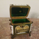 Antique Moser Bohemian Glass Jewel Box