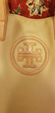 Tory Burch Large Tote Beige and Red - Diamonds Sapphires Rubies Emeralds