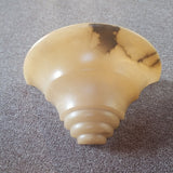 Pair Of Vintage Art Deco Alabaster Mid century Modern Sconces