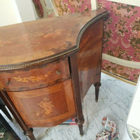 Wooden Irregularly Shaped Wooden  Commode