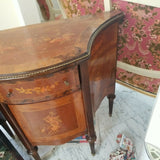 Wooden Irregularly Shaped Wooden  Commode