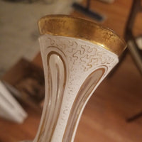 Antique Bohemian glass Moser Vase