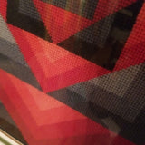 Mid century Modern Abstract Signed Pettipoint