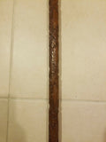 Carved Wooden Cane/ Walking Stick 36.625" HANDLE IS LOOSE