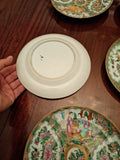 Antique Chinese Porcelain Collection Of Eight 200 Years Old Plates