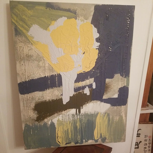 Late 20th Century Collage Painting in the Style of Conrad Marca-Relli 30" x 24"