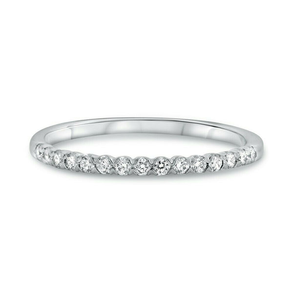 14K Wedding Band with Diamonds