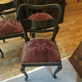 Antique Set Of 4 Chairs With Curved Backs #92508