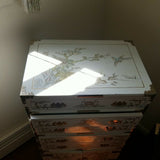 White Lacquer Antique Chinese Commode