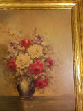 Framed Signed Painting of Flowers