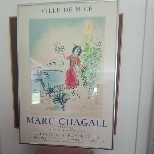 A Vintage Marc Chagall Poster Lithograph