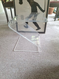 Mid Century Modern Designer Z Lucite Side Table Laverne Attributed