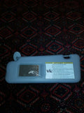 DEFECTIVE! LEFT DRIVERS SIDE GRAY ORIGINAL SUN VISOR TOYOTA HIGHLANDER 2008-2013