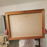 Mid Century Modern Abstract Frank Stella Style Painting