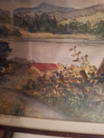 Antique American Signed WC Painting