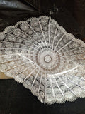 Bohemian Crystal Centerpiece 17.5" X 8.5"
